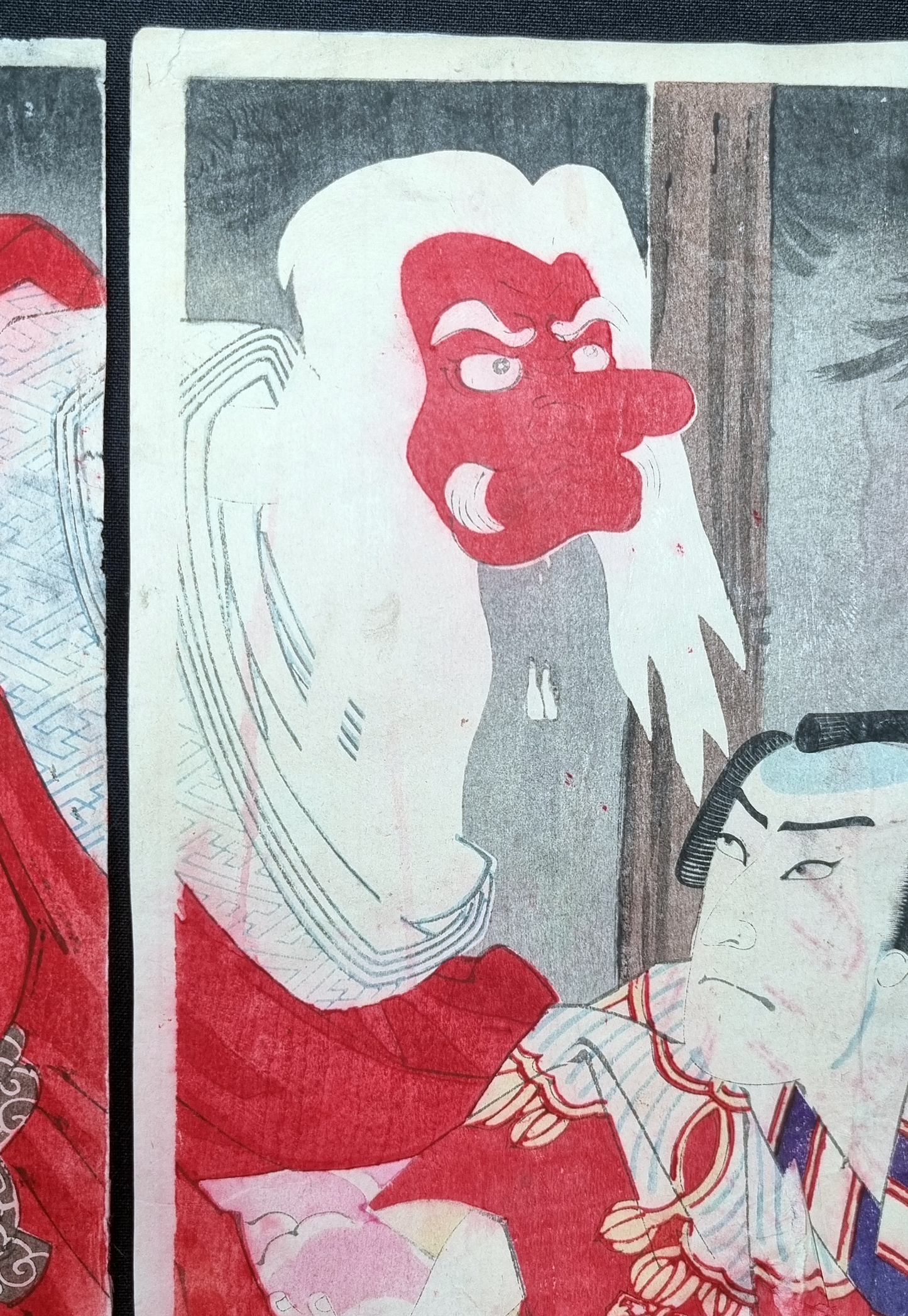 UKIYO-E - Originele Utagawa Kunisada III (1848-1920) - The story of Kiichi Hōgen Sanryaku, 1900