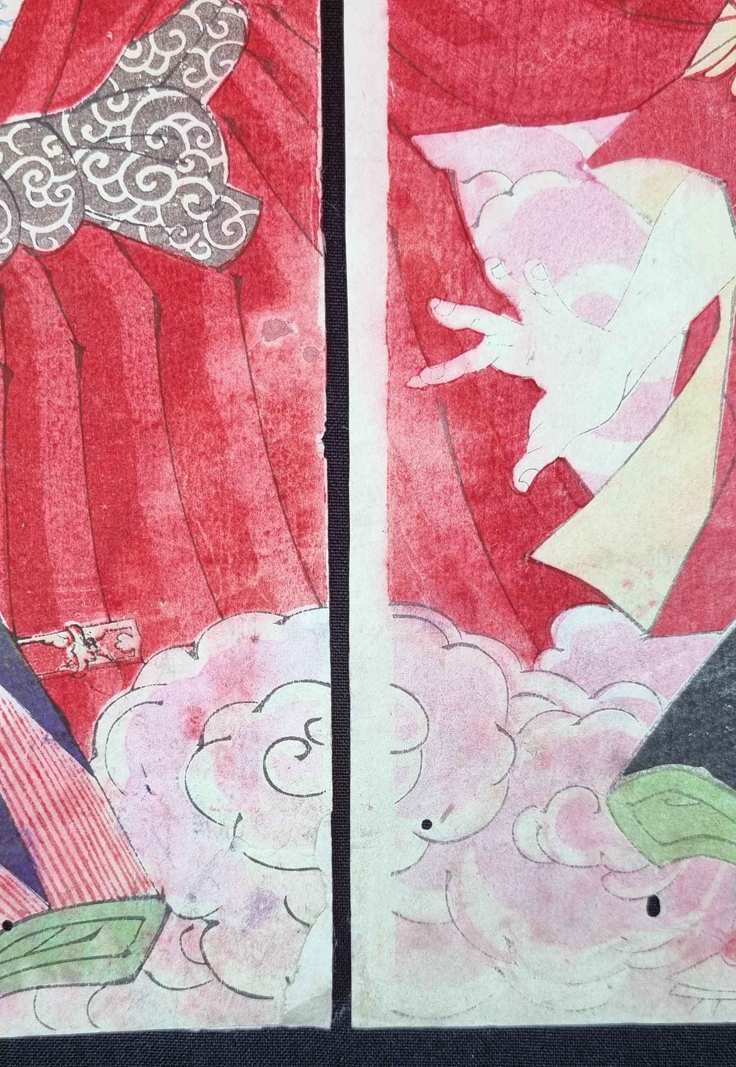 UKIYO-E - Originele Utagawa Kunisada III (1848-1920) - The story of Kiichi Hōgen Sanryaku, 1900