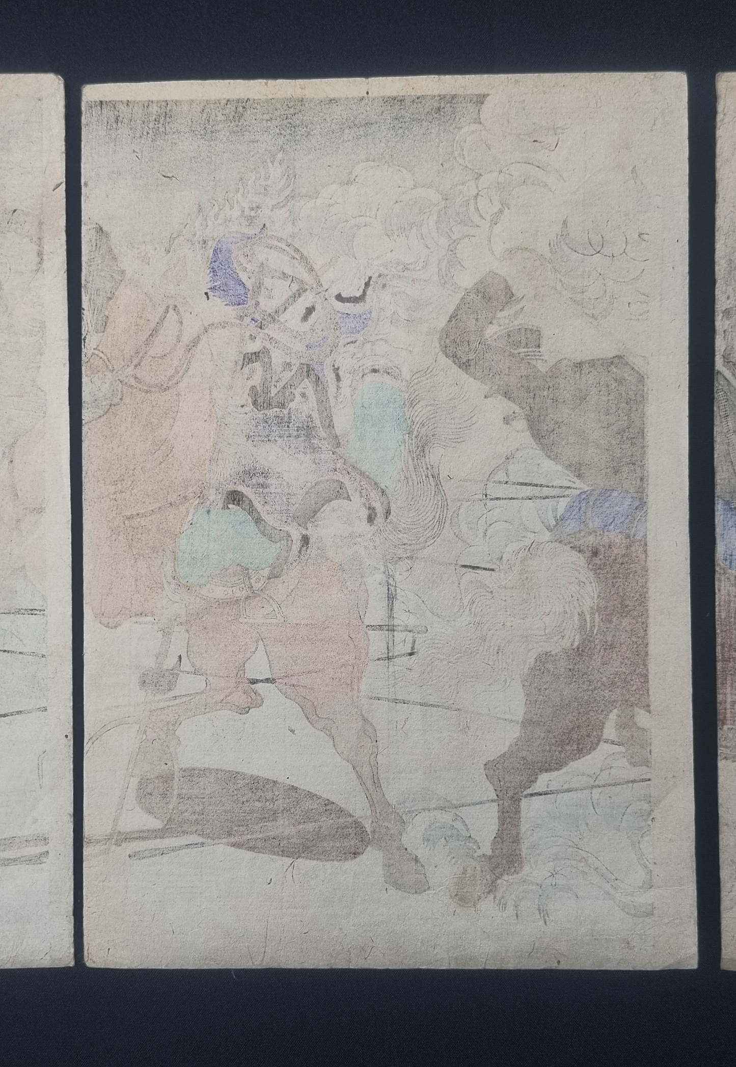 SENSŌ-E - Scène uit de Chinees-Japanse oorlog - door Watanabe Nobukazu - 1894