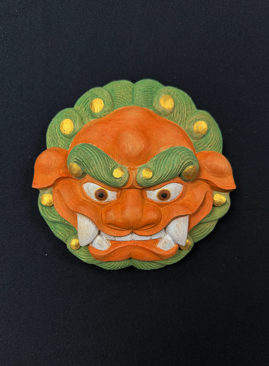Wandplaat - Shishi Lion - Ishikawa Tokihiko (石川時彦)
